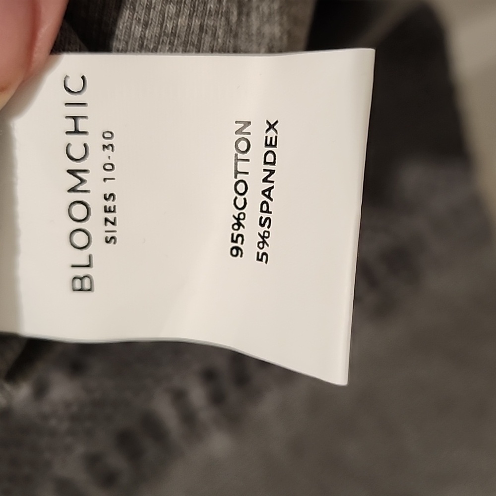 BloomChic Charcoal Tunic with Lace Accents - Picture 4 of 4